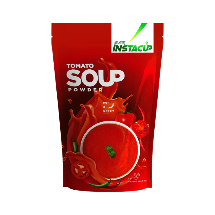 ATLANTIS INSTACUP Hot and Spicy Instant Tomato Soup Powder | designed for Making Soup in a Vending Machine| 500 gms