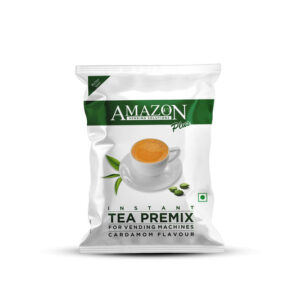AMAZON Plus 3 in 1 Instant Cardamom Tea Premix Powder for Vending Machines| No Milk, Sugar Required