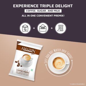 AMAZON Plus 3-in-1 Instant Coffee Premix Powder | Suitable for Vending Machines and Manual Use- Just Add Hot Water Hover Image