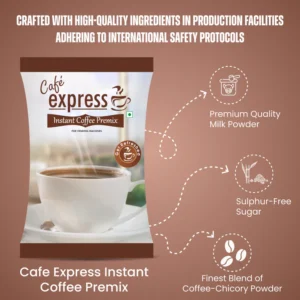 Cafe Express 3-in-1 Instant Coffee Premix Powder | Suitable for Vending Machines and Manual Use- Just Add Hot Water Hover Image