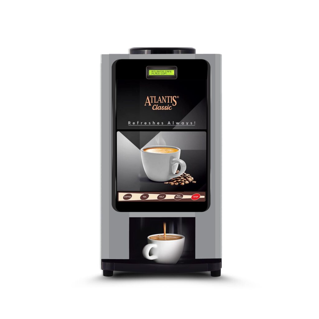 ATLANTIS CLASSIC – 2 Lane Tea Coffee Vending Machine – 3 Ltrs hot Tank