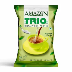 AMAZON Trio 3 in 1 Instant Cardamom Chai Premix I Suitable for Vending Machines and Manual Use- Just Add Hot Water