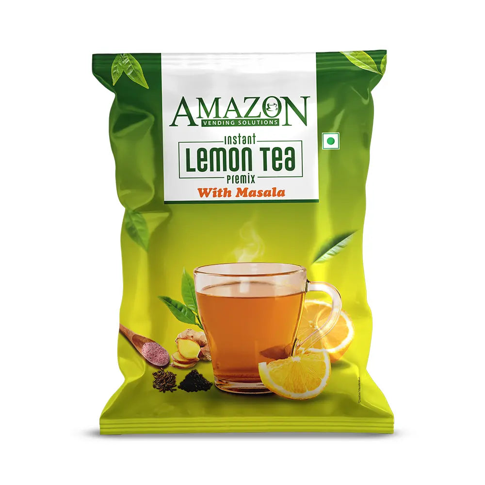AMAZON Lemon Masala Tea Premix – Tangy & Spicy Blend for Vending Machines | Just Add Hot Water for Instant Refreshment